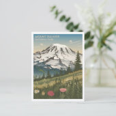 Mount Rainier National Park Vintage Briefkaart (Staand voorkant)