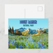 Mount Rainier National Park Washington Briefkaart (Voorkant / Achterkant)