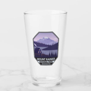 Mount Rainier National Park Washington Cabin Retro Glas