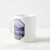 Mount Rainier National Park Washington Cabin Retro Koffiemok (Voorkant links)