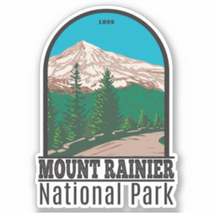 Mount Rainier National Park Washington Sticker