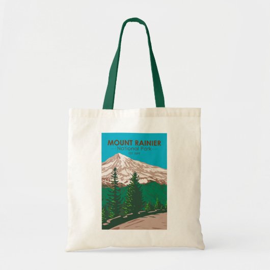 Mount Rainier National Park Washington  Tote Bag (Voorkant)