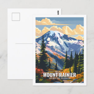 Mount Rainier National Park Washington USA Briefkaart