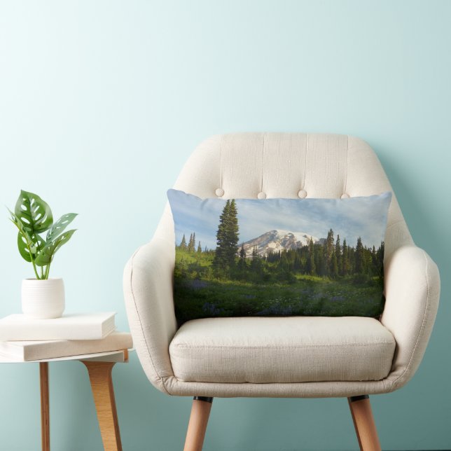 Mount Rainier Ochtendlicht Kussen (Stoel)