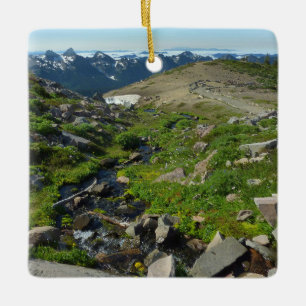 Mount Rainier Panorama Point Keramisch Ornament