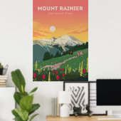 Mount Rainier Poster (Thuiskantoor)
