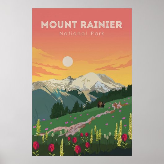 Mount Rainier Poster (Voorkant)