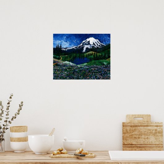 Mount Rainier Poster (Keuken)