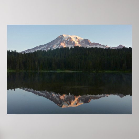 Mount Rainier Reflecteerde Sunrise I Poster (Voorkant)