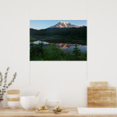 Mount Rainier Reflecteerde Sunrise II Poster (Keuken)