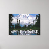 Mount Rainier | Reflectie in een bergvijver Canvas Afdruk (Voorkant)