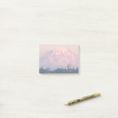 Mount Rainier Roze Alpenglow Landschap Post-it® Notes (Op bureau)