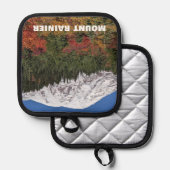 Mount Rainier Schitterend Landschap Pannenlap (Voorkant / Achterkant)