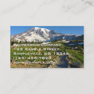 Mount Rainier Skyline Trail Uitzicht Visitekaartje