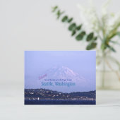 Mount Rainier van de Puget Sound Briefkaart (Staand voorkant)