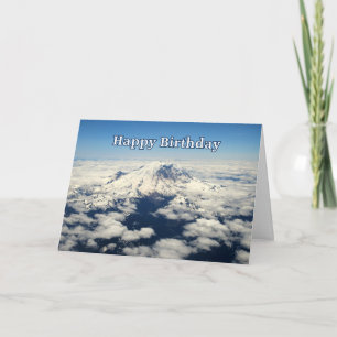 Mount Rainier, Washington, Happy Birthday Kaart