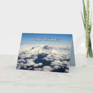 Mount Rainier, Washington, Happy Birthday Kaart