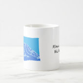 Mount Rainier Washington Mug - version couleur (Centre)