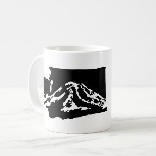 Mount Rainier Washington Mug - version noire