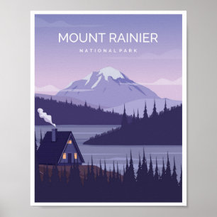 Mount Rainier Washington Poster