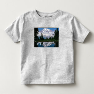 Mount Rainier   Weergave in een bergvijver Kinder Shirts