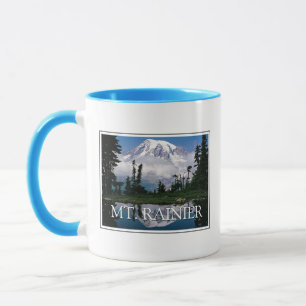 Mount Rainier   Weerspiegeling in een bergvijver Mok