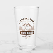 Mount Rainier Wilderness Deer Design Glas (Voorkant)