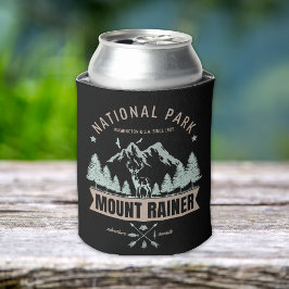 Mount Rainier Wilderness Deer Graphic  Blikjeskoeler