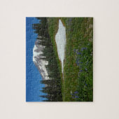 Mount Rainier, Wildflower en Snow Legpuzzel (Verticaal)