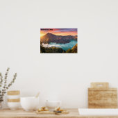 Mount Rinjani Volcano Crater Sunrise Wall Art Poster (Keuken)