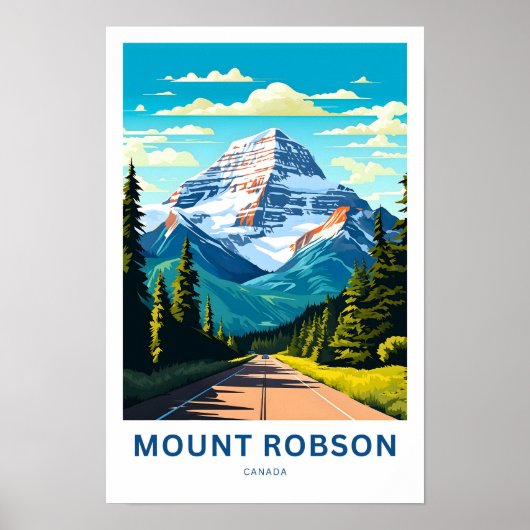 Mount Robson Canada Reisprint Poster (Voorkant)