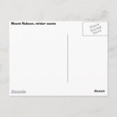 Mount Robson in Winter Briefkaart (Achterkant)