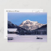 Mount Robson in Winter Briefkaart (Voorkant / Achterkant)