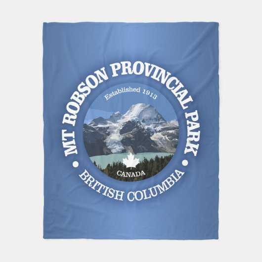 Mount Robson PP Fleece Deken (Voorkant)