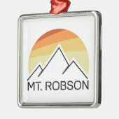 Mount Robson Retro Metalen Ornament (Links)