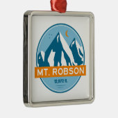 Mount Robson sterren maan Metalen Ornament (Rechts)