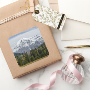 Mount Robson Summit – Canadese Rockies Vierkante Sticker