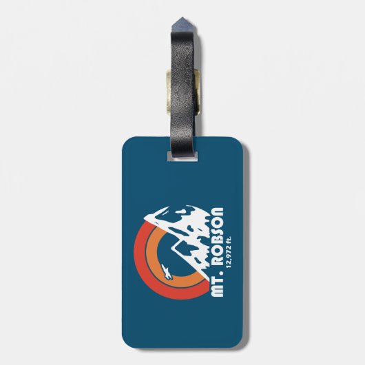 Mount Robson Sun Eagle Bagagelabel (Achterkant verticaal)