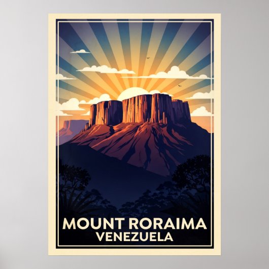 Mount Roraima Venezuela V03 Poster (Voorkant)
