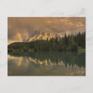 Mount Rundle Rainbow, Cascade Ponds Briefkaart