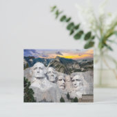 Mount Rushmore Amerika's Presidenten   Briefkaart (Staand voorkant)