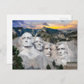 Mount Rushmore Amerika's Presidenten   Briefkaart (Voorkant / Achterkant)