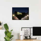 Mount Rushmore bij nacht Poster (Thuiskantoor)