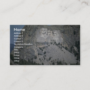 Mount Rushmore, Black Hills, South Dakota, Verenig Visitekaartje