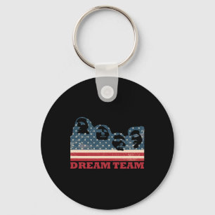 Mount Rushmore Droom Team Patriottische Usa Vlag A Sleutelhanger