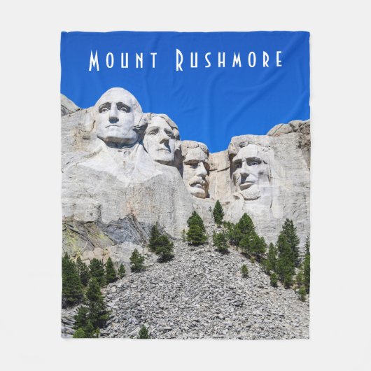 Mount Rushmore Fleece Blanket Deken (Voorkant)
