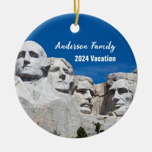 Mount Rushmore gepersonaliseerd Ornament (Voorkant)