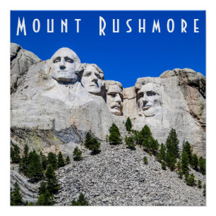 Mount Rushmore Glossy Poster Perfect Poster