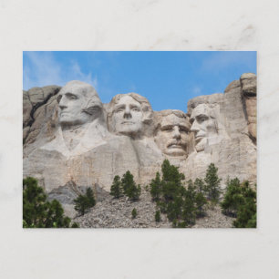 Mount Rushmore in de lente Briefkaart