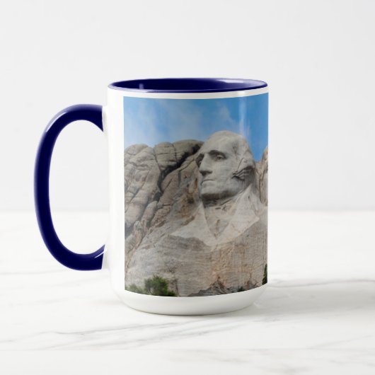 Mount Rushmore in lente Mok (Links)